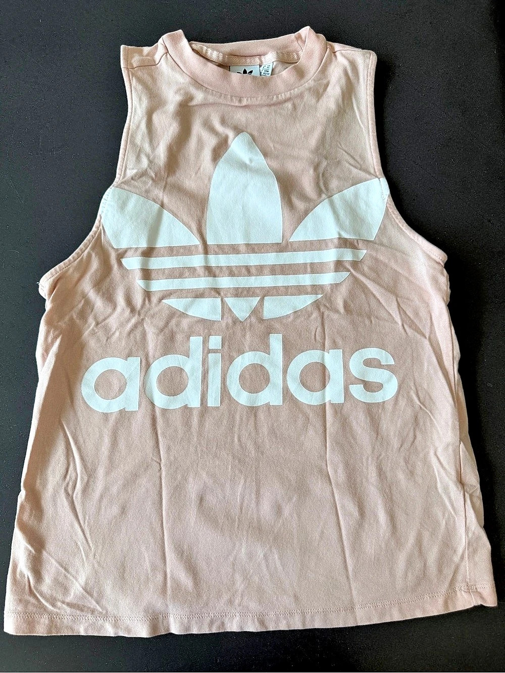 Women’s Adidas Essentials Loose Logo Tank Top Pink XS